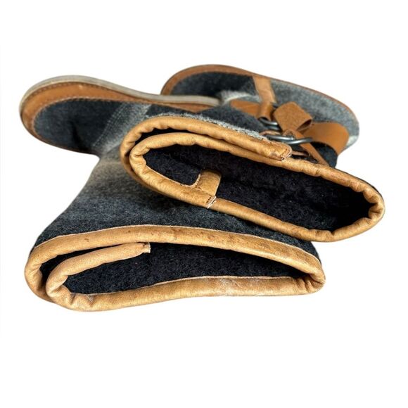 Sorel Chipahko Blanket Hawk Wool Winter Boots Leather Trim Womens Size 9.5 - Picture 8 of 10